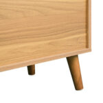 Commode avec 6 tiroirs en bois et rodin, couleur noyer-Commode avec 6 tiroirs en bois et rodin, couleur noyer-11