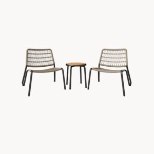 Ensemble bistro 3 pièces, beige