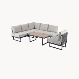 Ensemble de meubles de jardin combinable librement 6 place