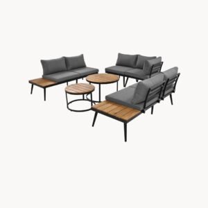 Ensemble lounge de jardin 5-6 place combinable librement