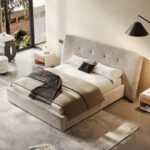 Lit brume en velours chenille taupe_10