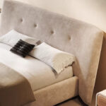 Lit brume en velours chenille taupe_15