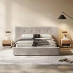 Lit brume en velours chenille taupe_6