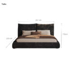 Lit vesper en velours chenille noir_2