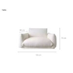 Canapé Cosy Lune en tissu flanelle doux_1