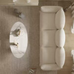 Canapé Cosy Lune en tissu flanelle doux_26