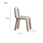 Chaise Onde en velours _1