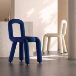 Chaise Onde en velours _4