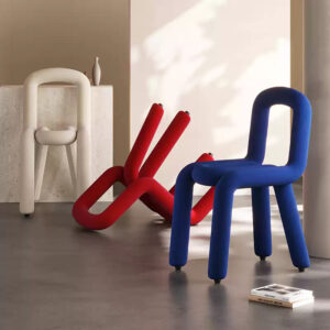 Chaise Onde en velours