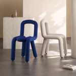 Chaise Onde en velours _9