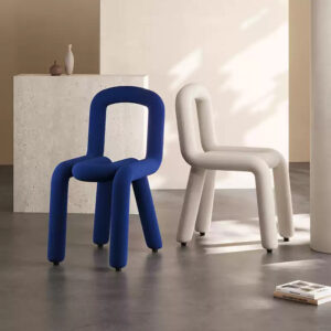 Chaise Onde en velours