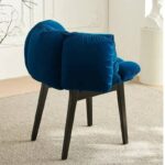 Chaise Pétale en velours et frêne blanc_19