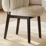 Chaise Pétale en velours et frêne blanc_20
