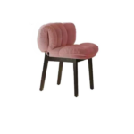 Chaise Pétale en velours et frêne blanc_7