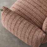 Fauteuil Camille Rayée en flanelle dégradée_13