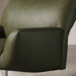Fauteuil Éclosion en cuir huilé vieilli _2