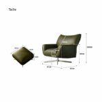 Fauteuil Éclosion en cuir huilé vieilli _4
