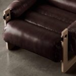 Fauteuil Horizon en cuir huilé vieilli _6