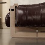 Fauteuil Horizon en cuir huilé vieilli _8