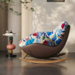 Fauteuil Jazz Chromatique en velours imprimé_10