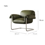 Fauteuil MOCCA en cuir huilé vieilli_1