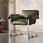 Fauteuil MOCCA en cuir huilé vieilli_3