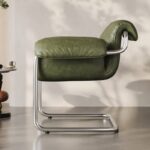 Fauteuil MOCCA en cuir huilé vieilli_8