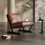 Fauteuil Octane en cuir huilé vieilli_11