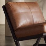 Fauteuil Octane en cuir huilé vieilli_3