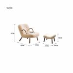 Fauteuil Plume d’Agneau en laine polaire_1