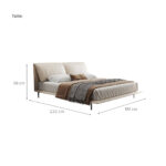 Lit Natura en cuir pleine fleur naturel, beige_2