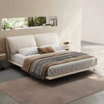 Lit Natura en cuir pleine fleur naturel, beige_4