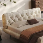 Lit Plume d’Aube en velours chenille_9