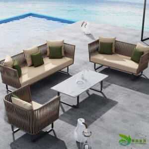 Coastal Dawn – Salon de Jardin Élégant